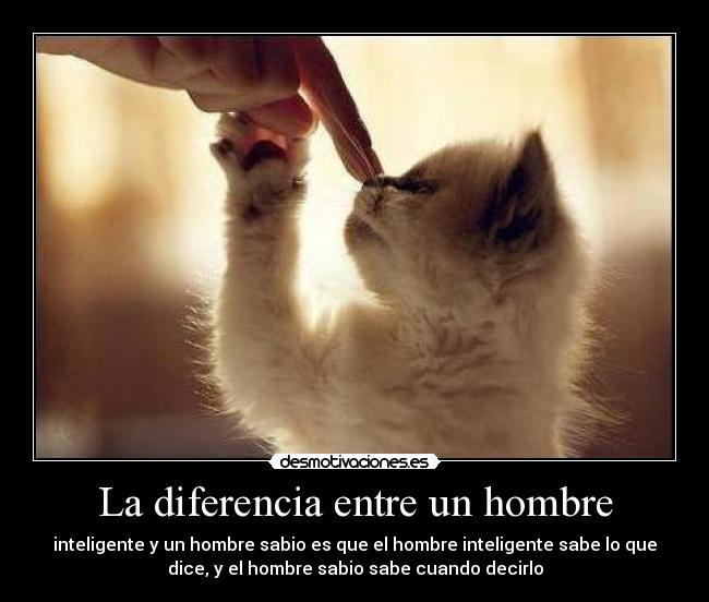 La diferencia entre un hombre -