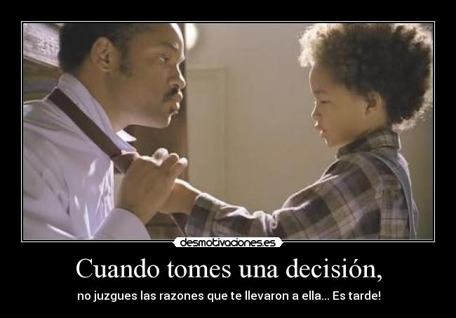 carteles decisiones desmotivaciones