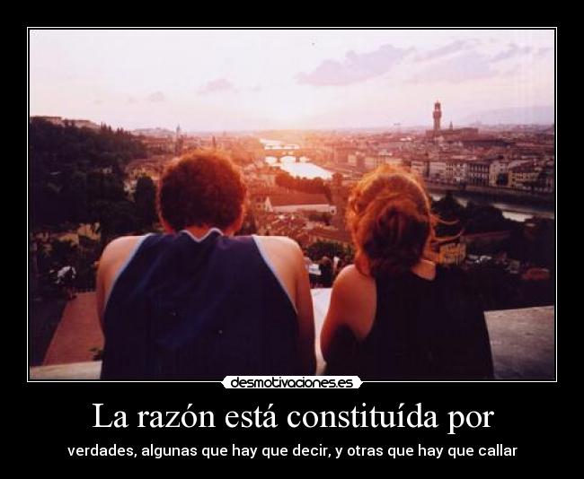 La razón está constituída por -