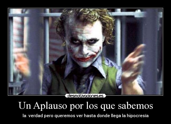 Un Aplauso por los que sabemos | Desmotivaciones