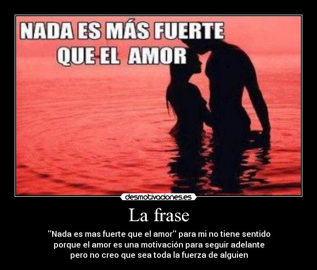La frase -