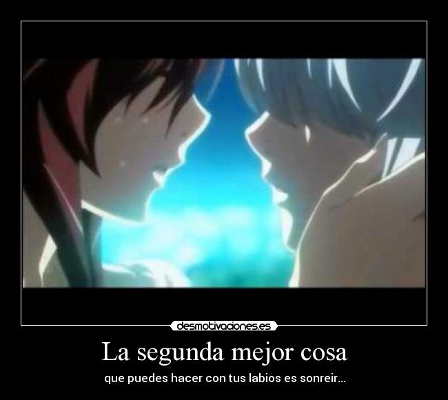 carteles seikon qwaser sasha mafuyu anime otaku beso amor segunda mejor cosa desmotivaciones