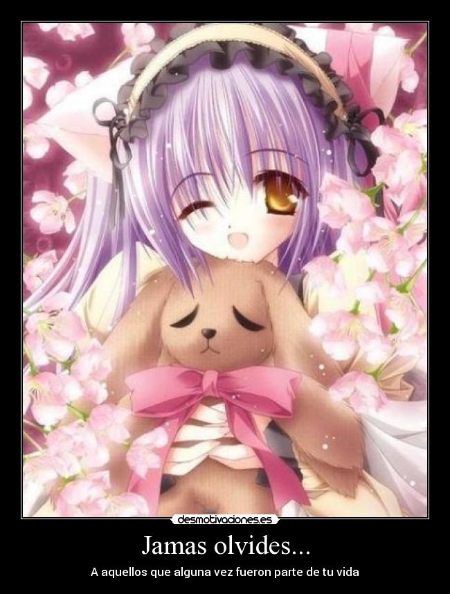 carteles anime olvidar recordar desmotivaciones