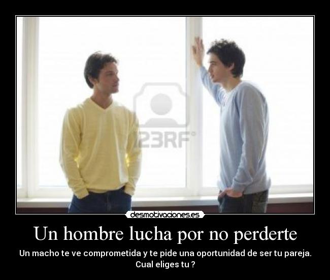 Un hombre lucha por no perderte -