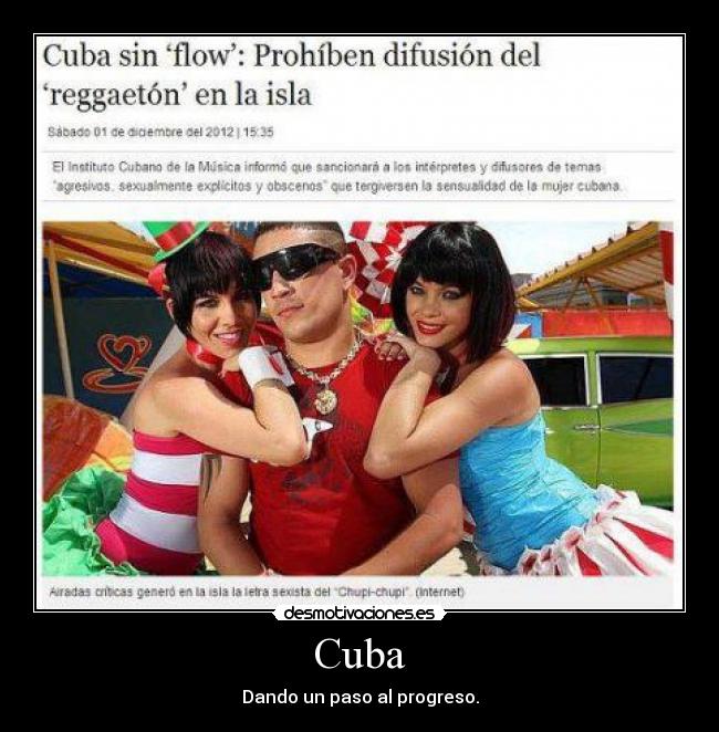 Cuba - Dando un paso al progreso.