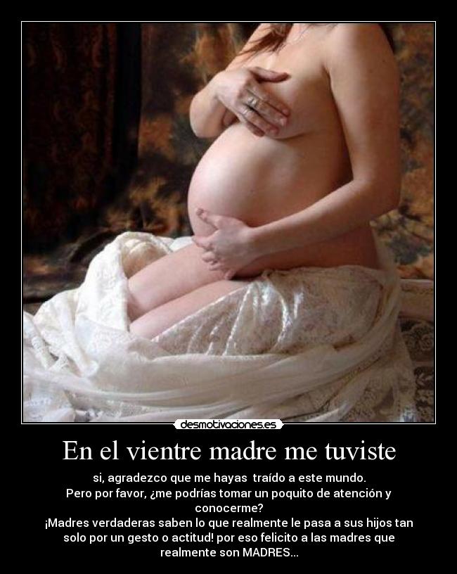 En el vientre madre me tuviste - 