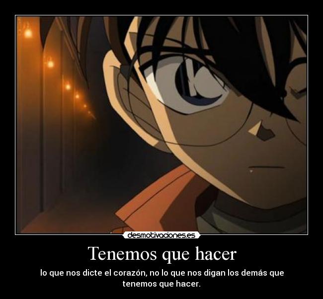 Tenemos que hacer -