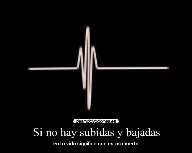 carteles subidas bajadas estas muerto desmotivaciones