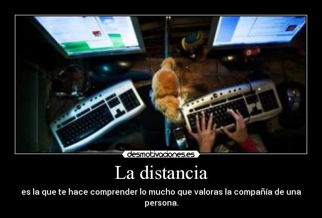 La distancia -