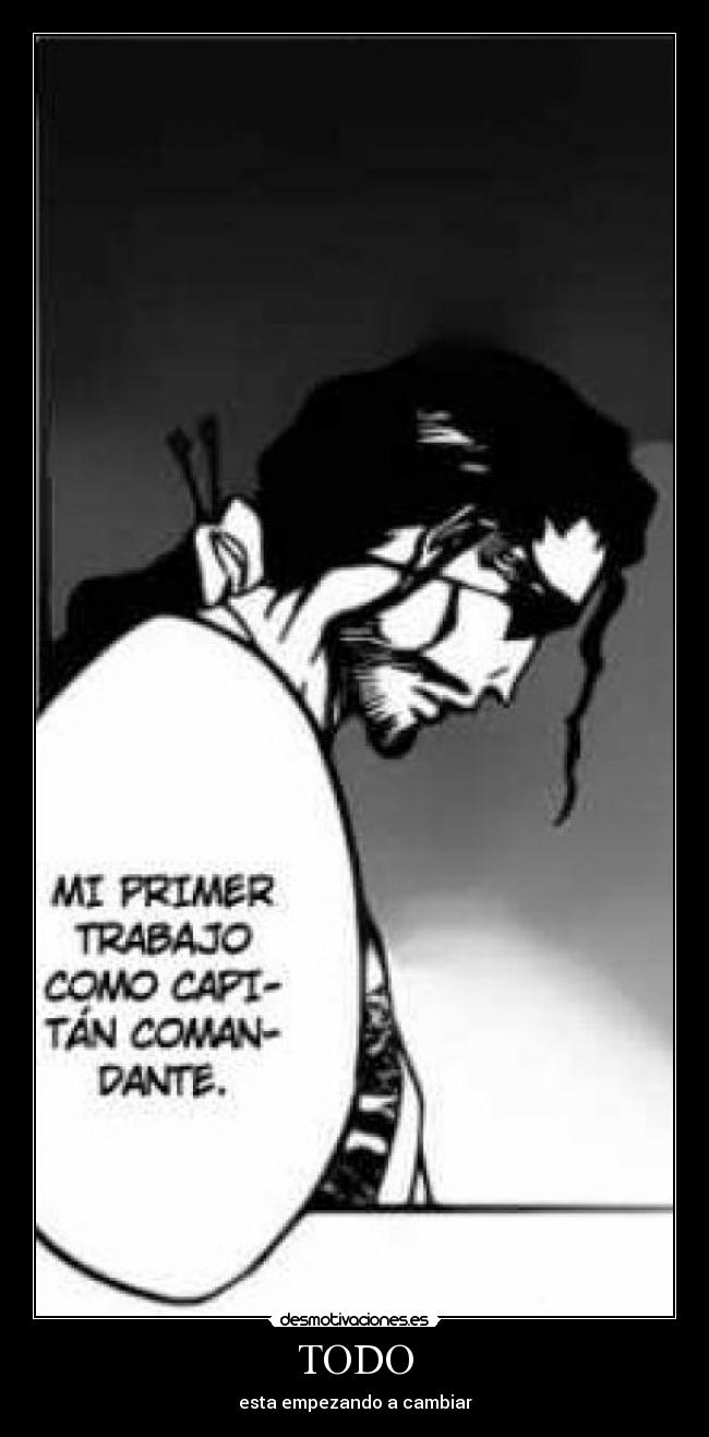 carteles bleach shunsui kyoraku desmotivaciones