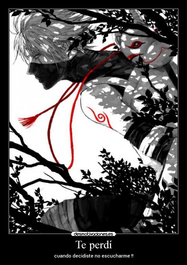 Te perdí - cuando decidiste no escucharme !!