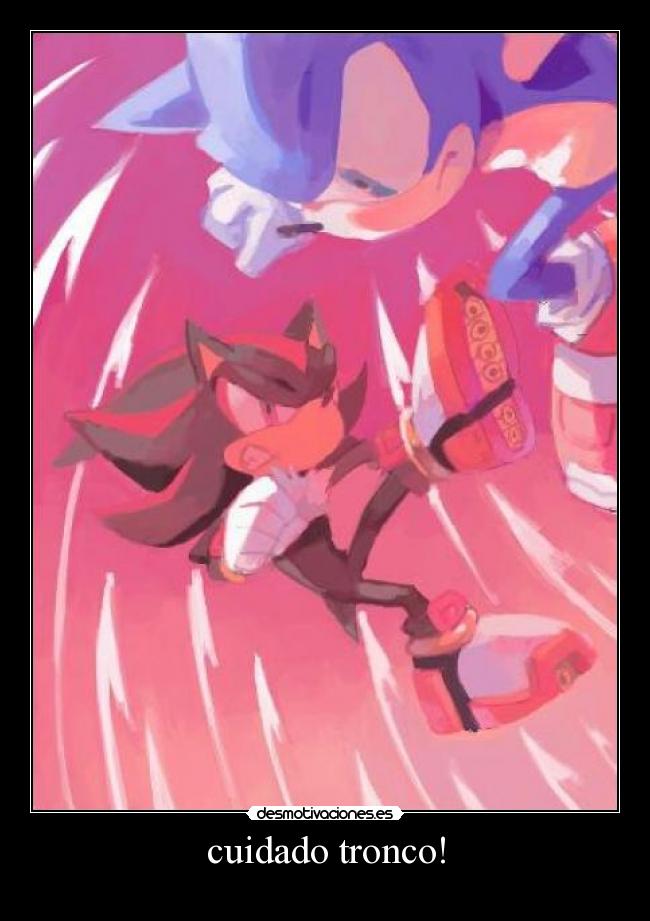 carteles sonic shadow desmotivaciones