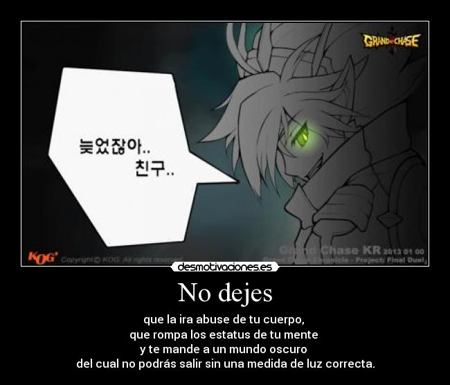 carteles klanotaku harukaze mmorpg anime grand chase zero zephyrum algo asi desmotivaciones