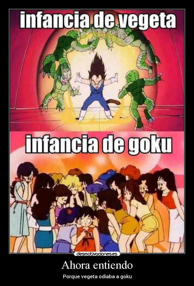 Ahora entiendo - Porque vegeta odiaba a goku