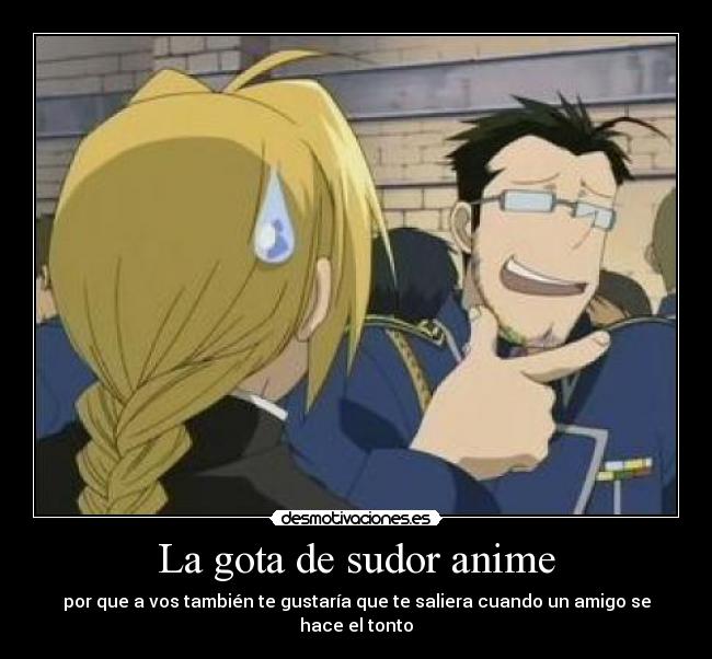 La gota de sudor anime - 