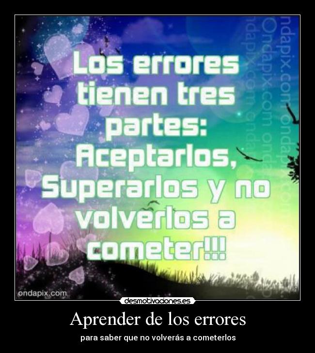 Aprender de los errores -
