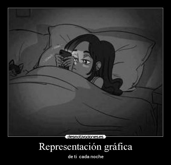 Representación gráfica - de ti  cada noche