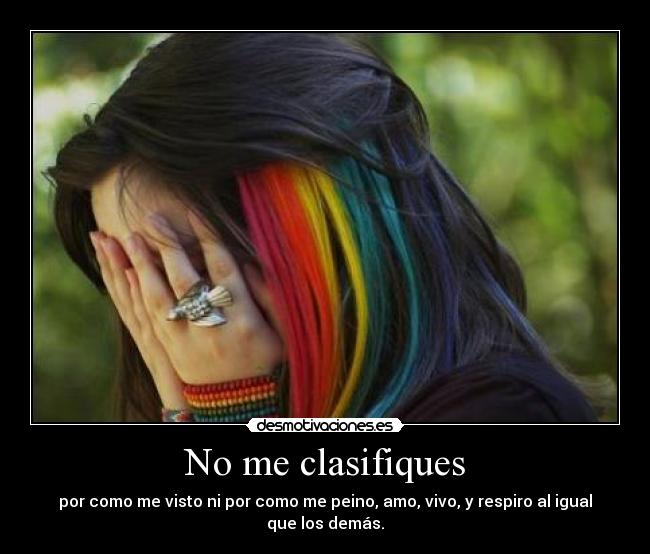 No me clasifiques -
