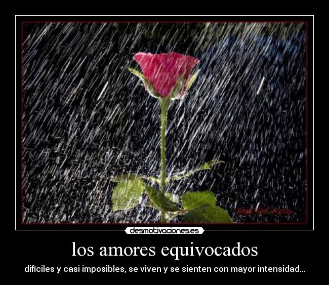 los amores equivocados -