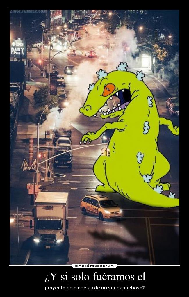 ¿Y si solo fuéramos el - proyecto de ciencias de un ser caprichoso?