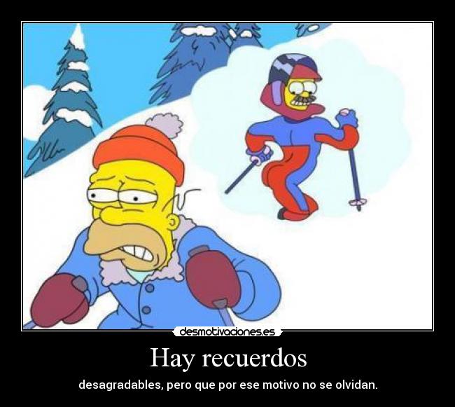 carteles recuerdos estupido flanders desmotivaciones