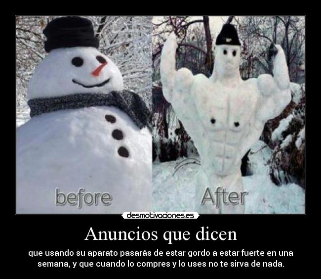 Anuncios que dicen -