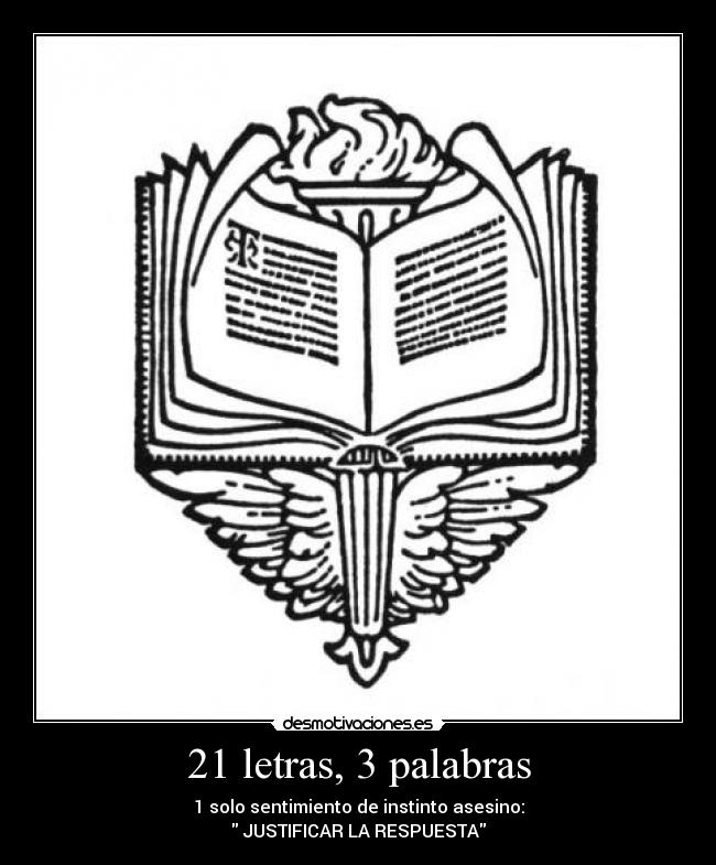 21 letras, 3 palabras - 