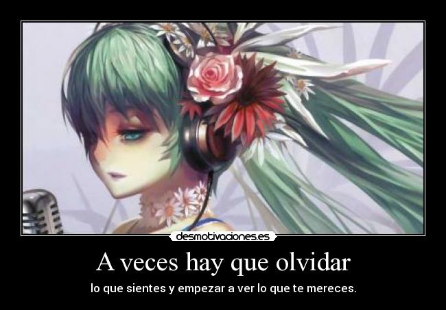 A veces hay que olvidar -