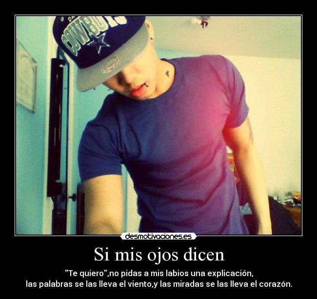 Si mis ojos dicen -