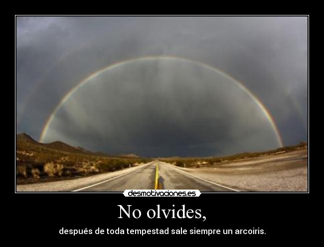 No olvides, - 