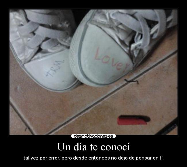 Un día te conocí -