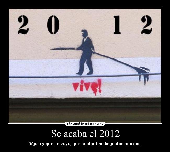 Se acaba el 2012 -