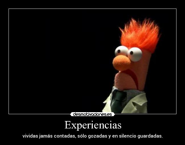 carteles aquellas experiencias desmotivaciones