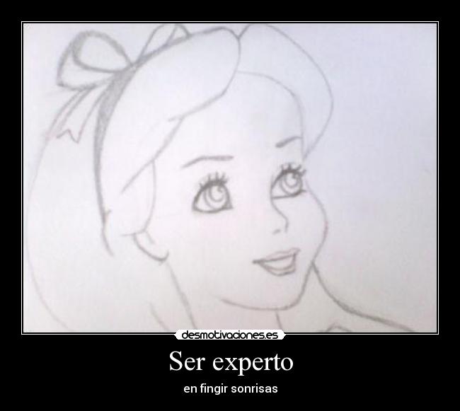 Ser experto - en fingir sonrisas