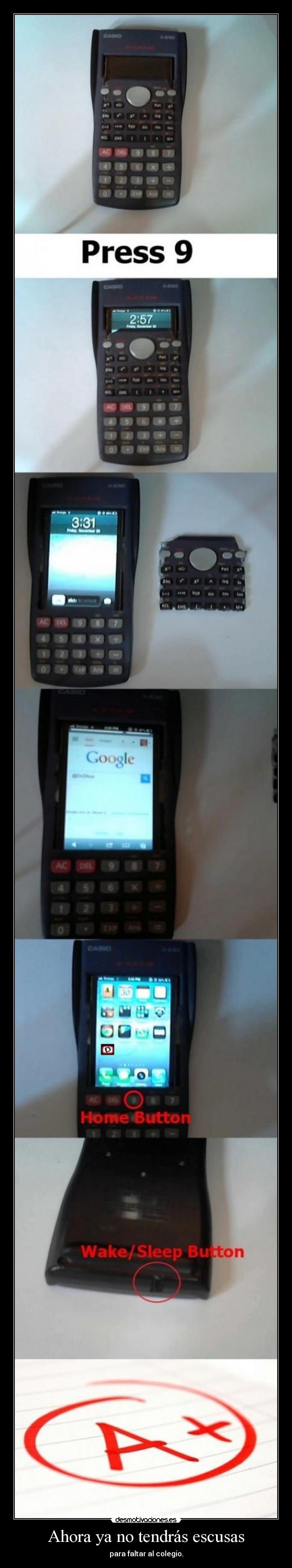 Ahora ya no tendrás escusas -