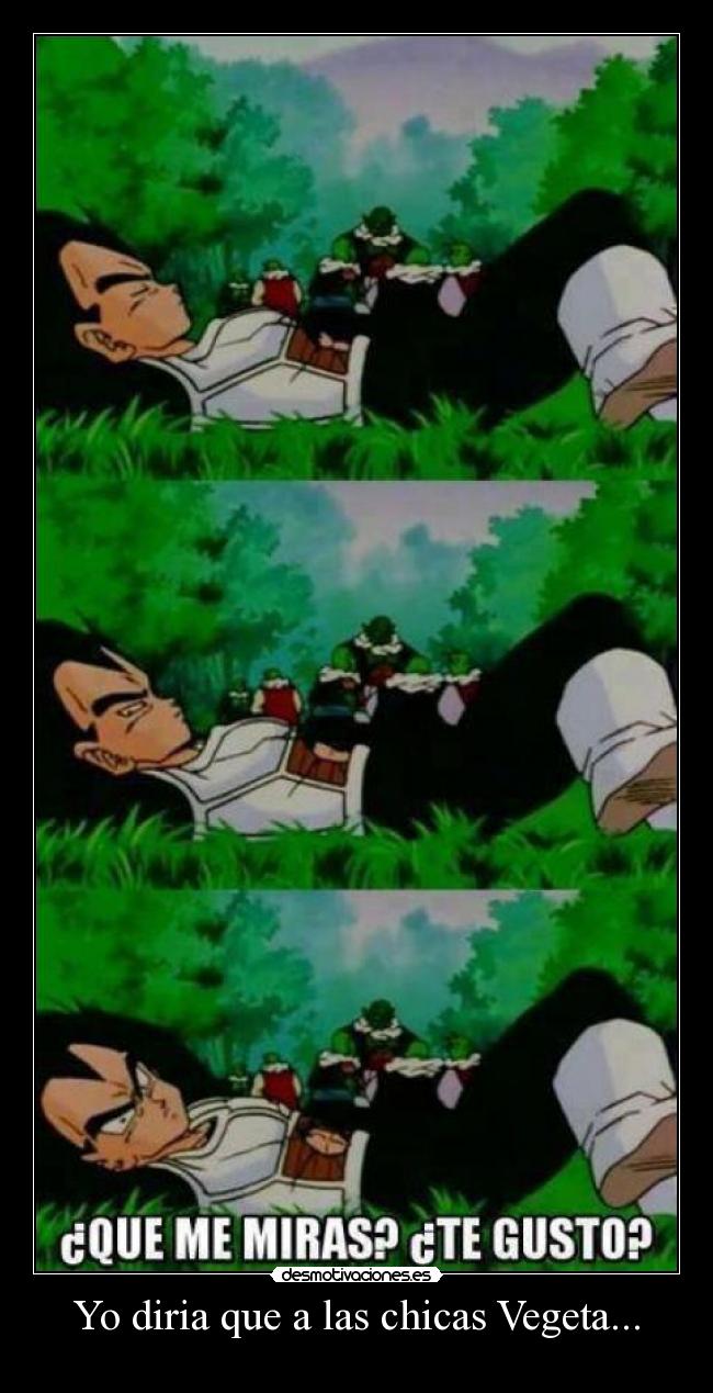 carteles dragon ball vegeta echos reales fangirls chicas enamoradas desmotivaciones