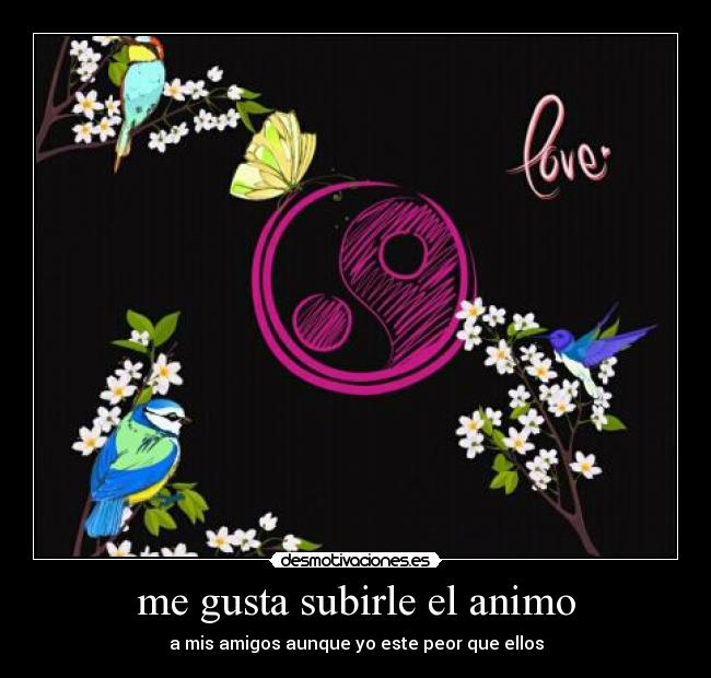 me gusta subirle el animo - 