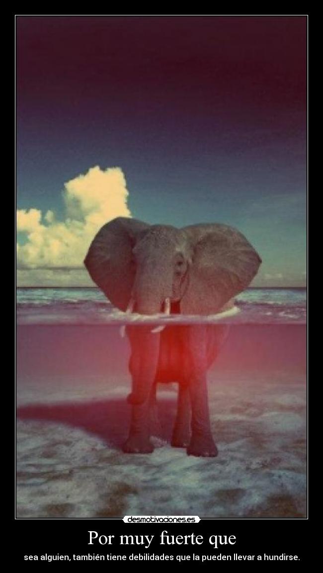 Por muy fuerte que -