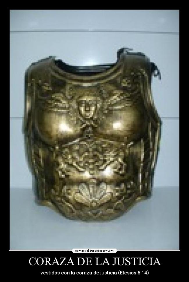 carteles armadura dios coraza justicia esperanza jesus dios amor salvacion desmotivaciones