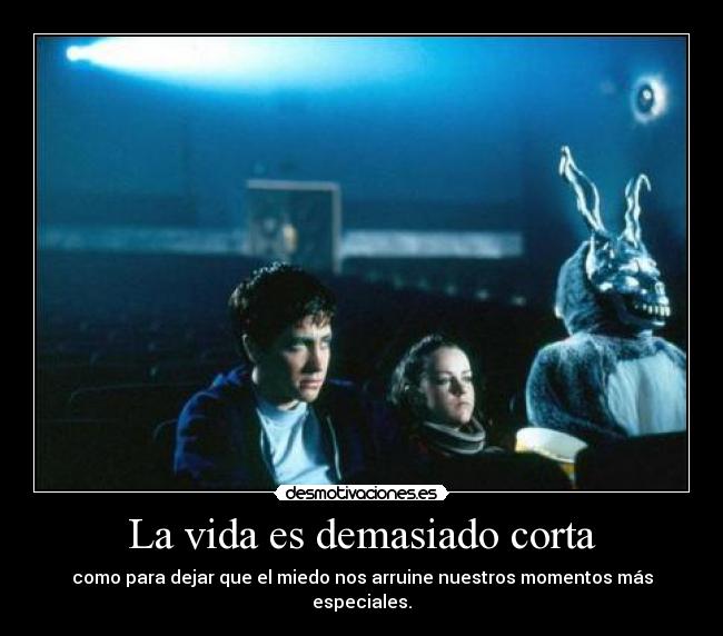 La vida es demasiado corta -