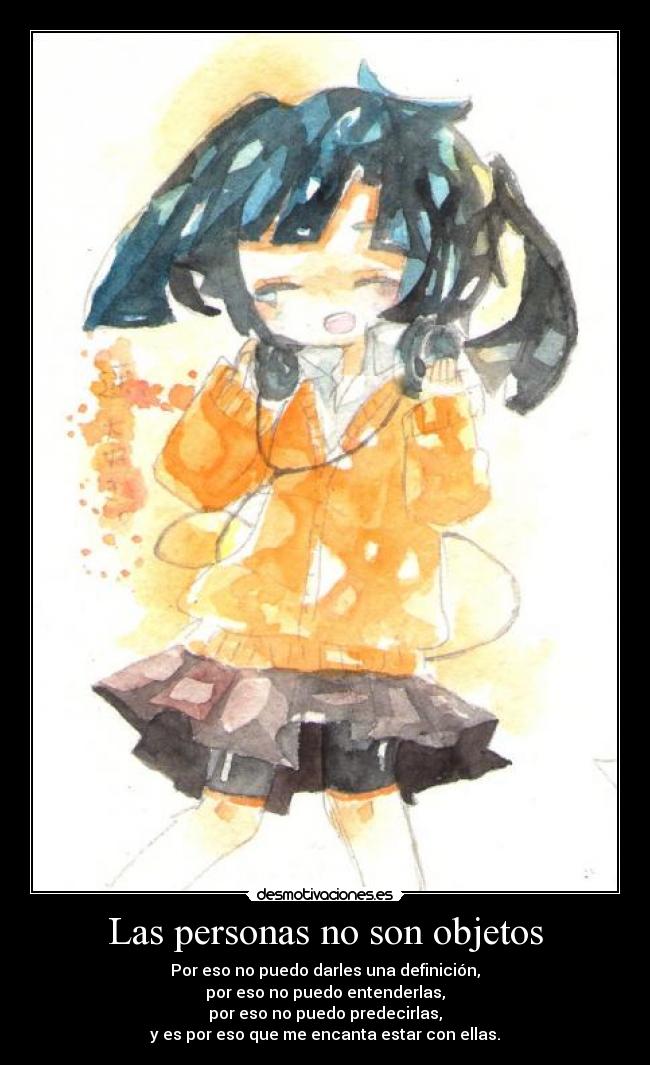 Las personas no son objetos -
