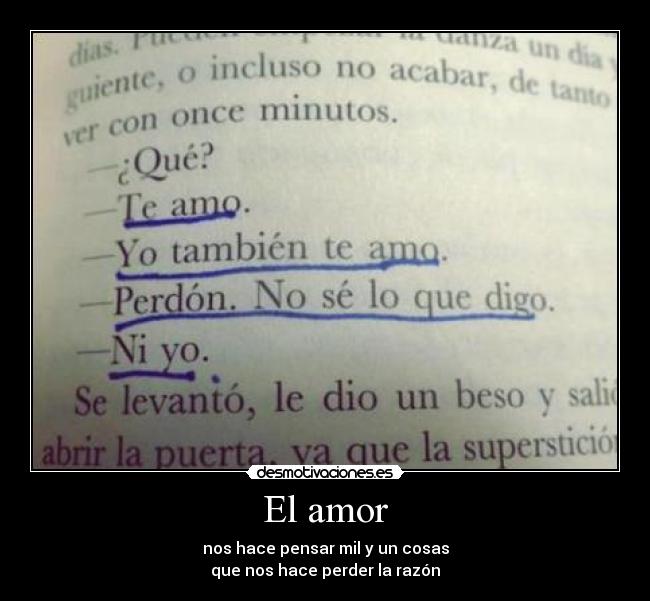 El amor -