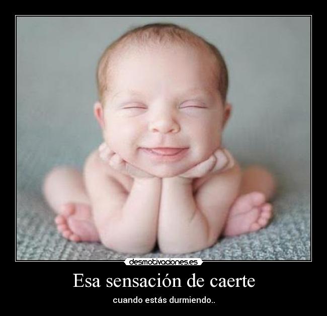 Esa sensación de caerte - cuando estás durmiendo..