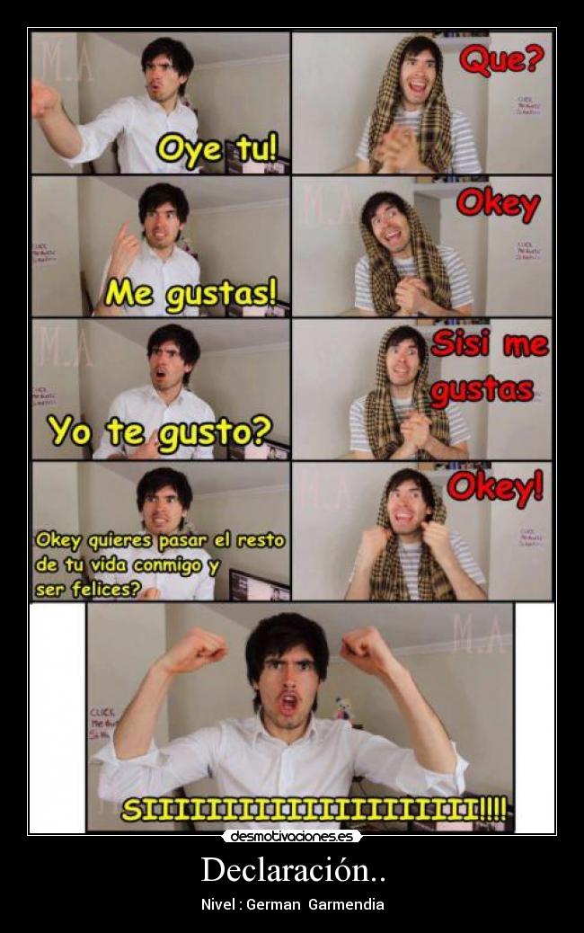 Declaración.. - Nivel : German Garmendia