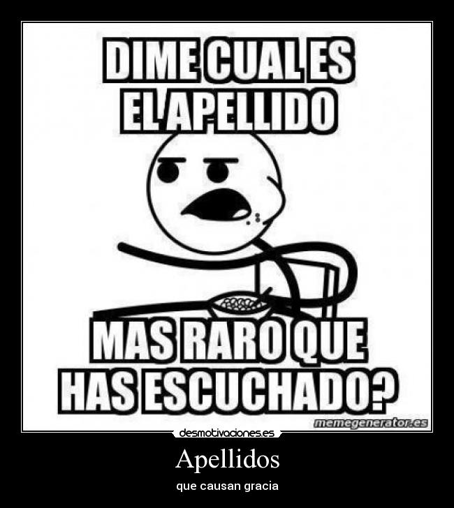 Apellidos - que causan gracia