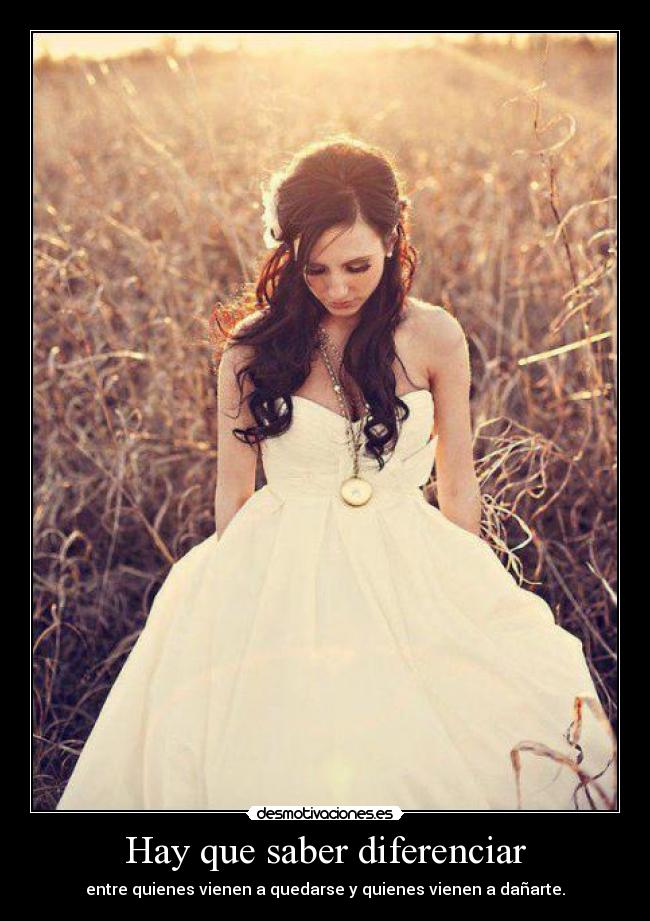 Hay que saber diferenciar - 