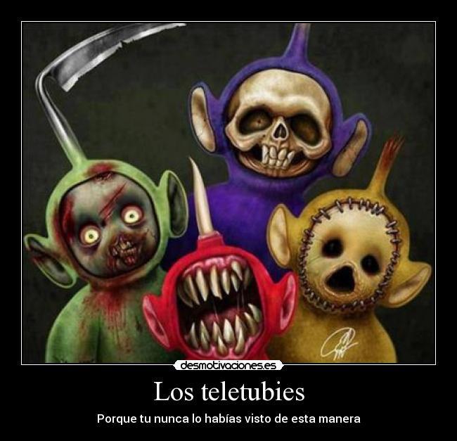 carteles los teletubies desmotivaciones