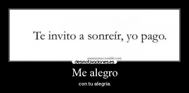 Me alegro - 