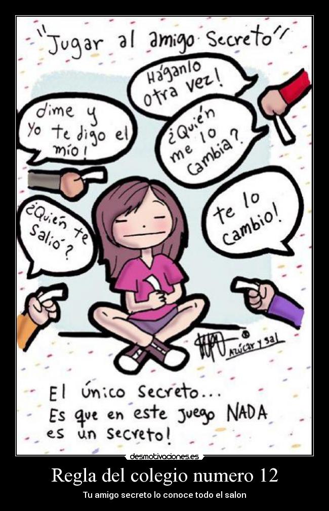 Regla del colegio numero 12 -