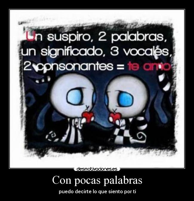 Con pocas palabras -